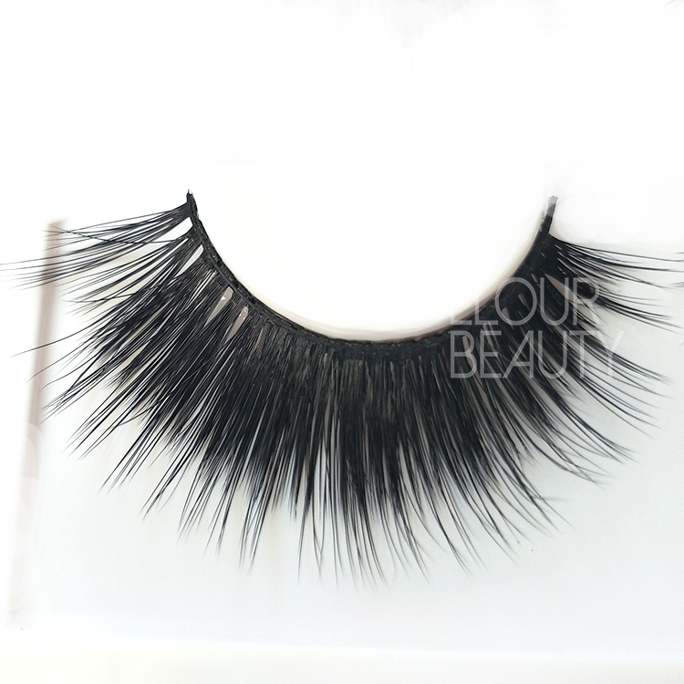 Beauty 3D faux mink volume lashes China factory wholesale ED76